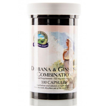 Complejo de damiana y ginseng 100 cápsulas