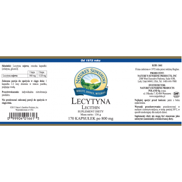 Cápsulas de lecitina de soja NSP