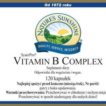 Complejo de vitamina B en cápsulas