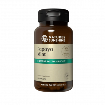 Papaya Menta Comprimidos Masticables (Papaya Mint Chewable) NSP