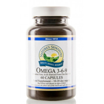 Omega 3-6-9 cápsulas 60 unidades, 1000 mg, fuente de PUFAs