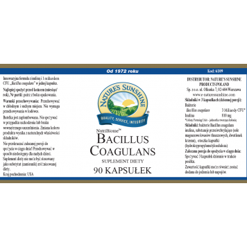 Bacillus coagulans (Bacillus coagulans) probiótico 